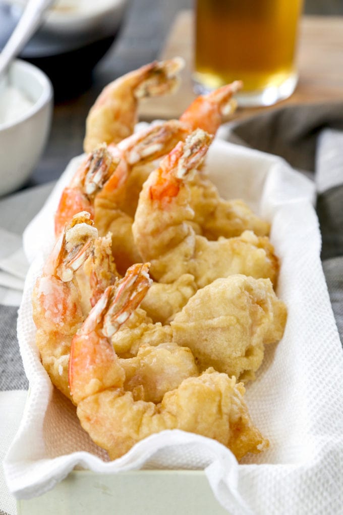 homemade shrimp tempura