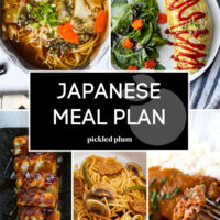 Japanese Weekly Meal Plan